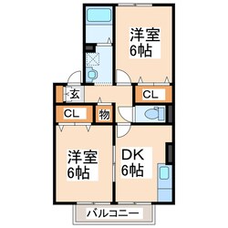 ウィルモア松橋の物件間取画像